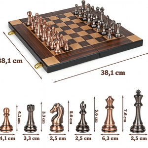 Tablero de Madera Plegable con Piezas Metálicas con Almacenamiento