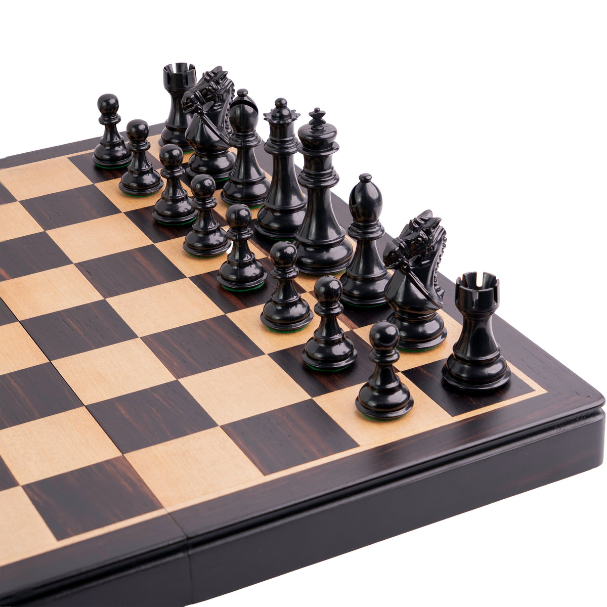 Ajedrez de Madera Modelo Tal - Plegable Sin Coordenadas con piezas de polímero y almacenamiento interior