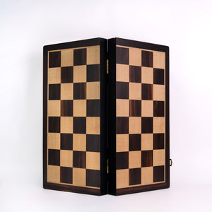 Ajedrez Grande de Madera Elegante - Plegable Sin Coordenadas