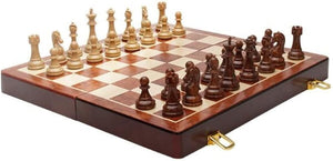 Ajedrez de Madera Grande Plegable Polímero 52X52cm