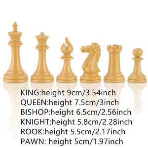 Ajedrez Grande de Madera Elegante - Plegable Sin Coordenadas