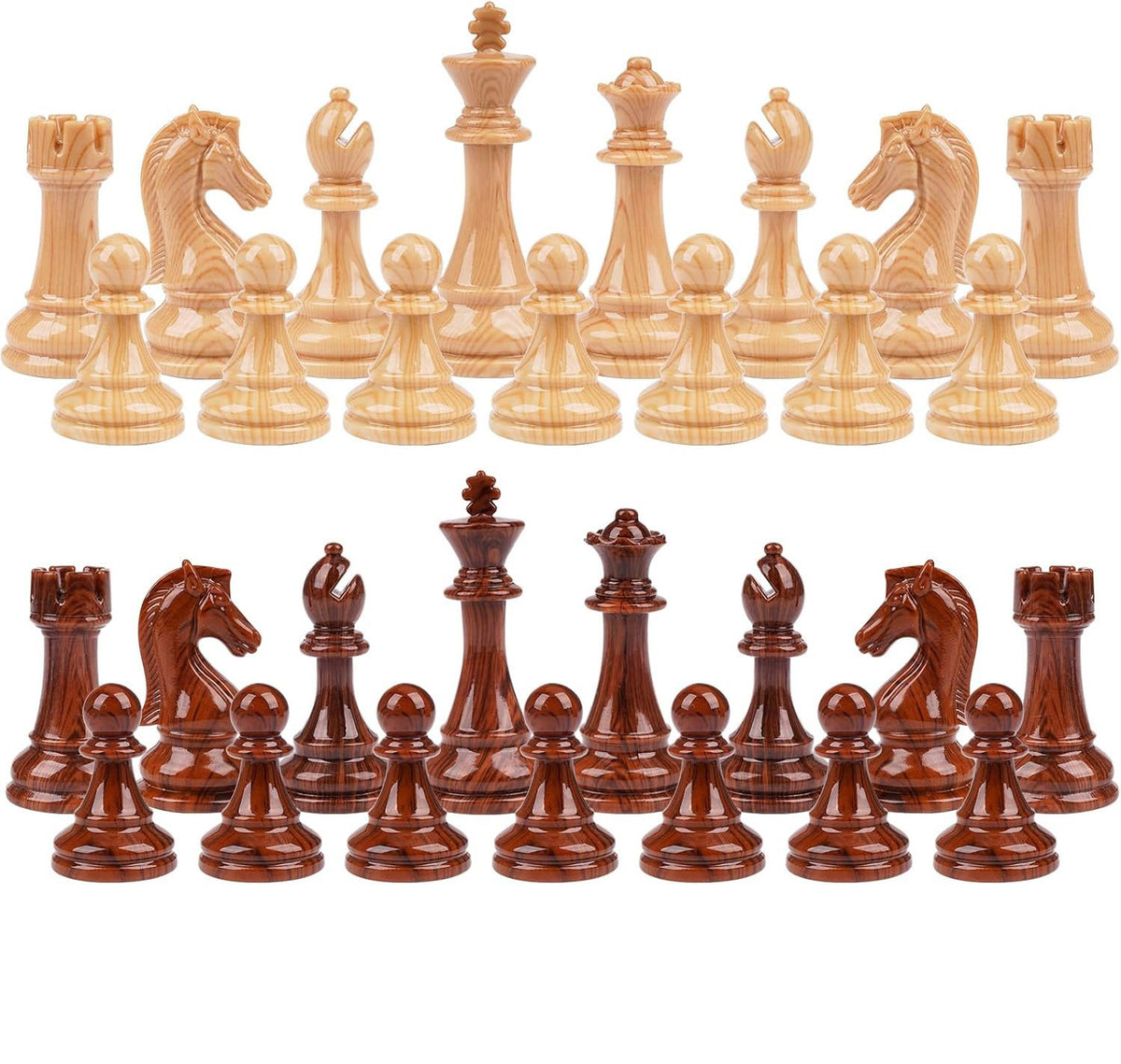 Ajedrez de Madera Grande Plegable Polímero 52X52cm