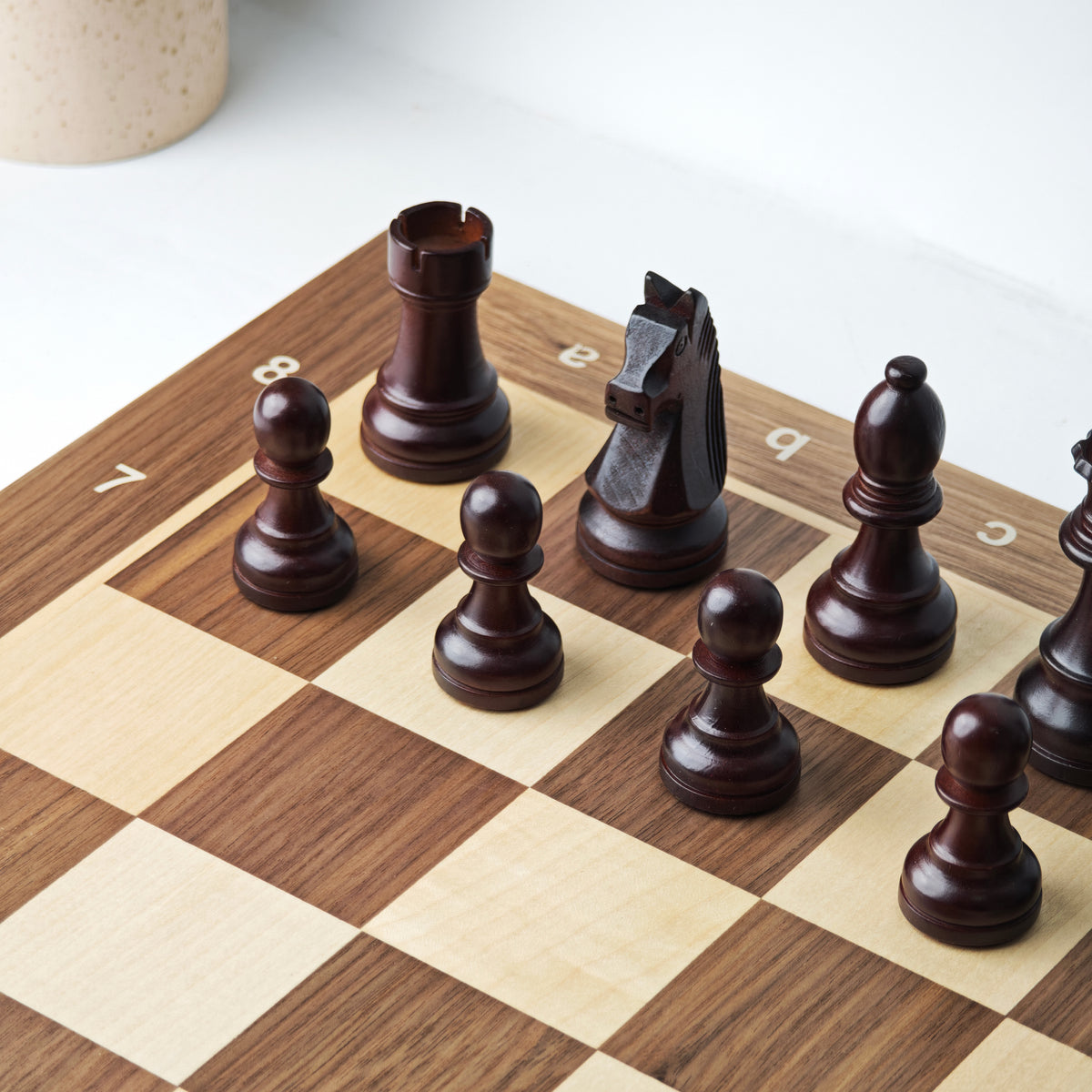 Ajedrez de Madera SET Jugador de Torneo Nogal 2.0