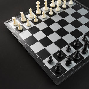 Tablero De Ajedrez Magnético 47x47cm Blanco y Negro