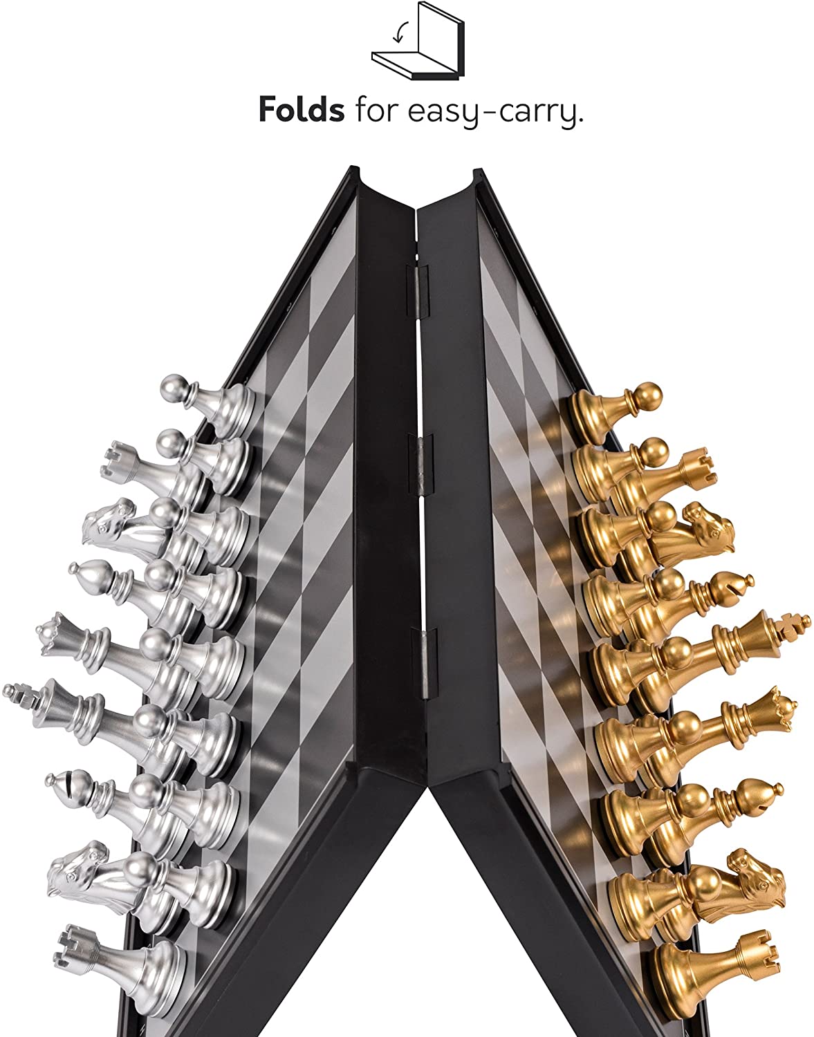 Tablero De Ajedrez Magnético 25x25cm (8326086656282)