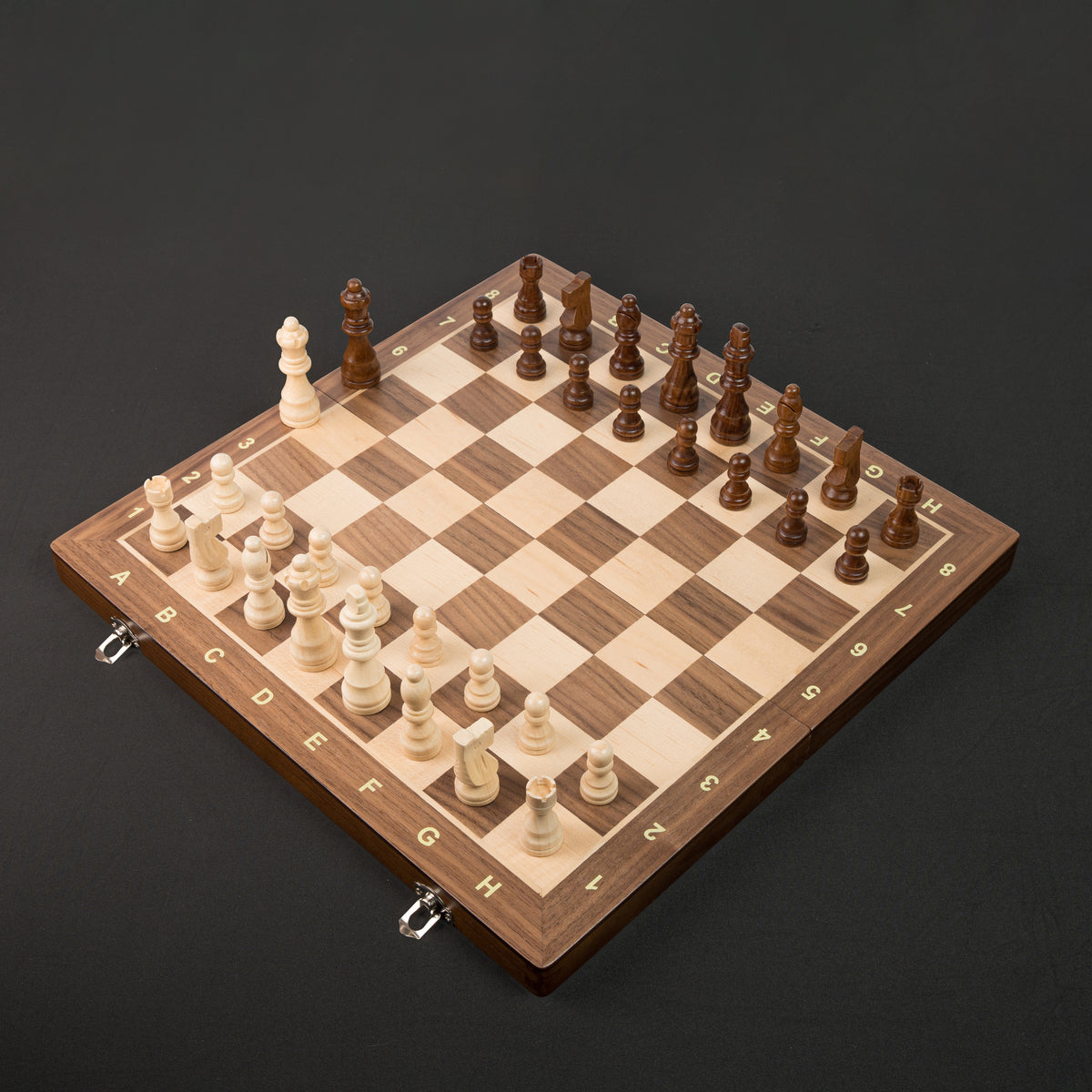 Tablero De Ajedrez Madera Plegable Y Magnético Premium