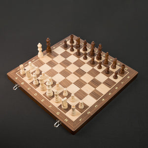 Tablero De Ajedrez Madera Plegable Y Magnético Premium