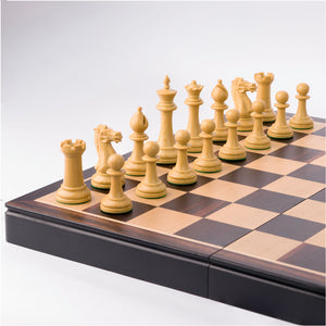 Ajedrez Grande de Madera Elegante - Plegable Sin Coordenadas