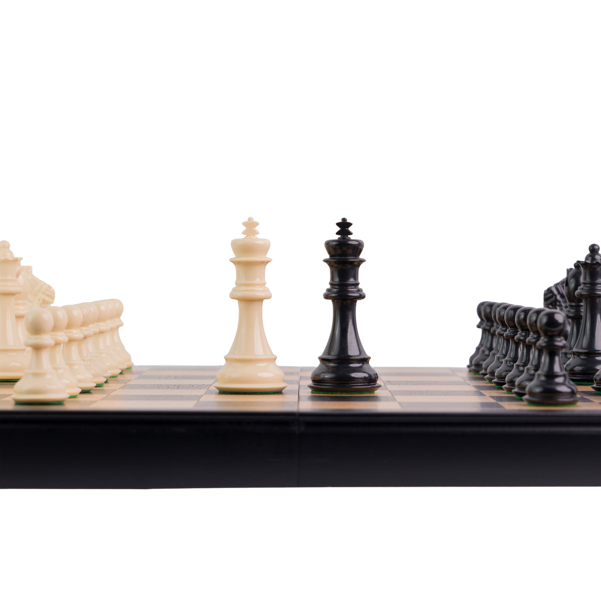 Ajedrez de Madera Modelo Tal - Plegable Sin Coordenadas con piezas  de polímero y almacenamiento interior