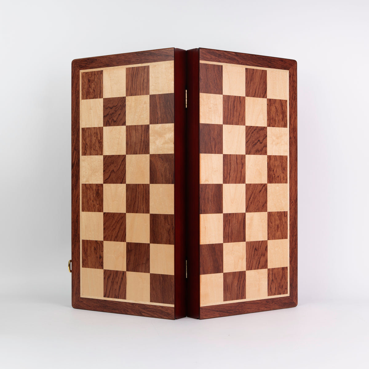 Ajedrez de Madera Modelo Madrid - Plegable Sin Coordenadas con piezas templario y almacenamiento interior