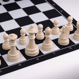 Tablero de ajedrez de goma con set de piezas ABS