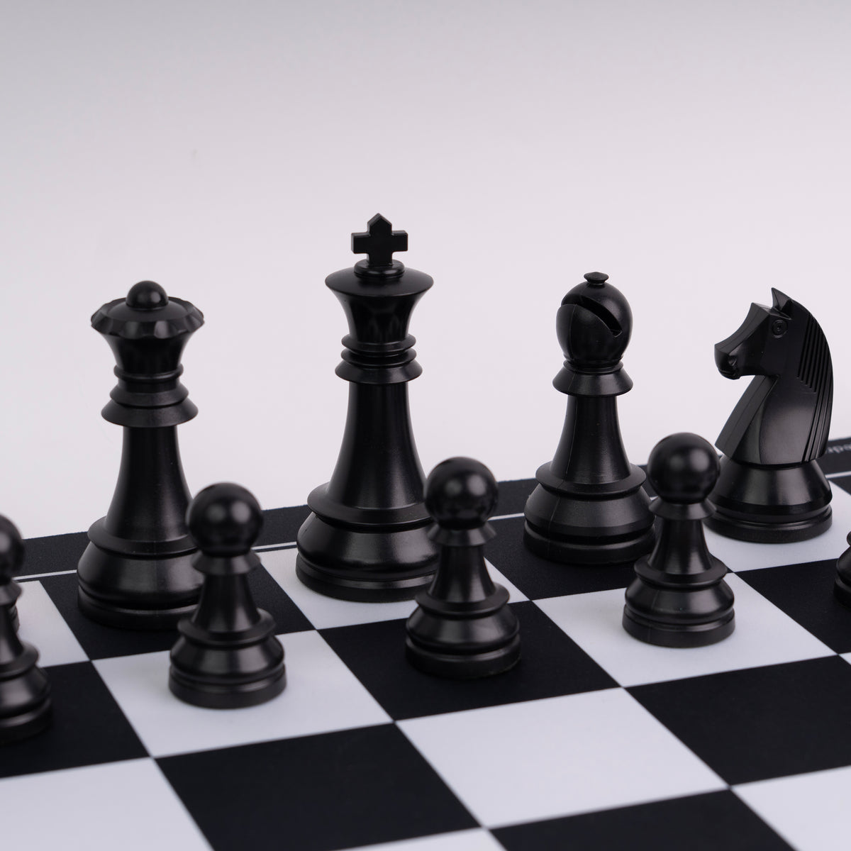 Tablero de ajedrez de goma con set de piezas ABS peso normal