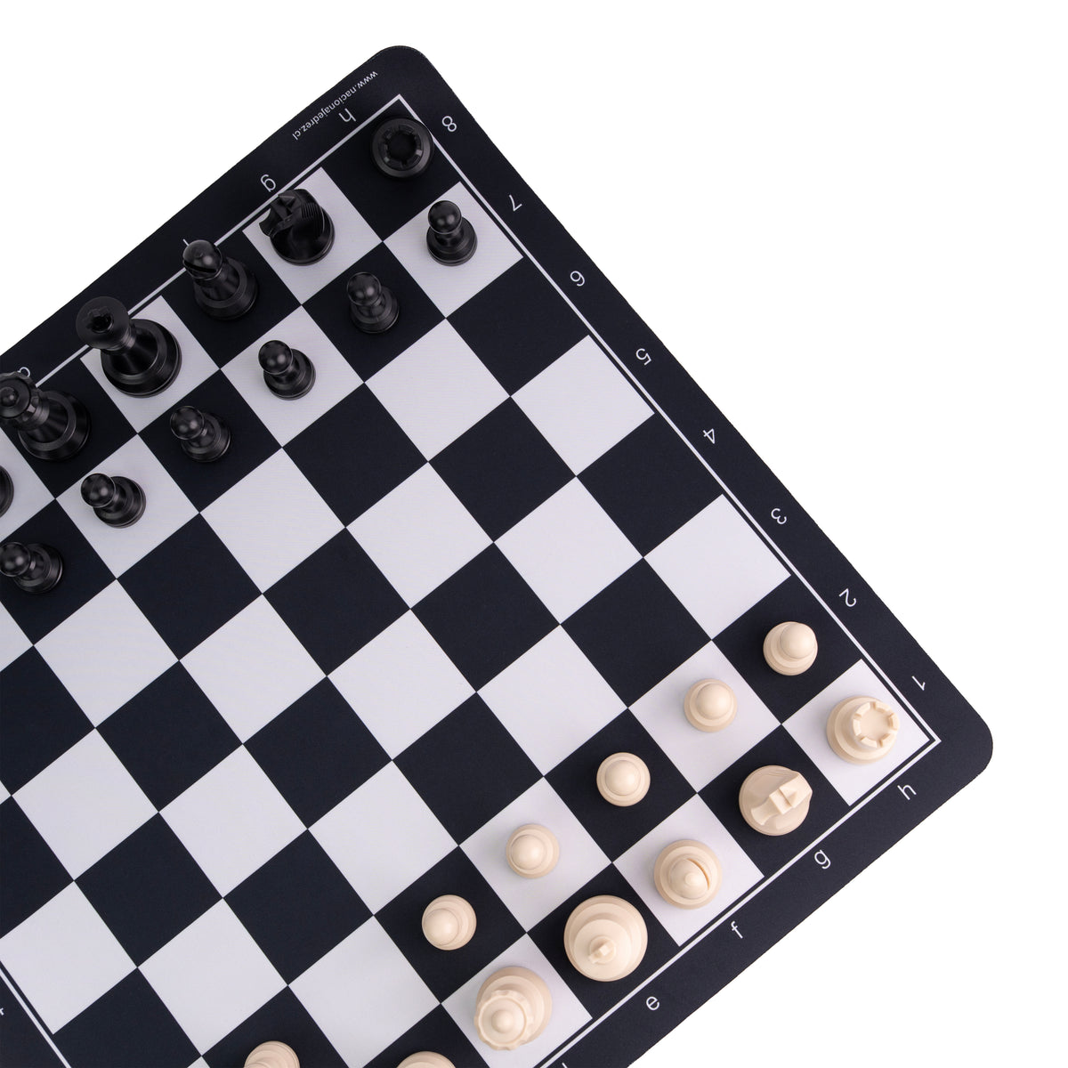 Tablero de ajedrez de goma con set de piezas ABS