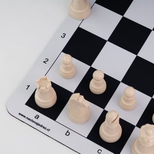 Tablero de ajedrez de goma con set de piezas ABS