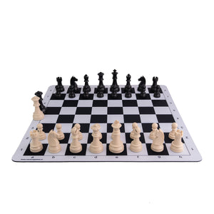 Tablero de ajedrez de goma con set de piezas ABS