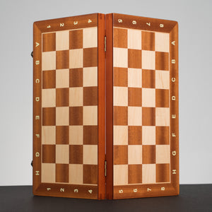 Tablero De Ajedrez Madera Plegable Y Magnético Premium