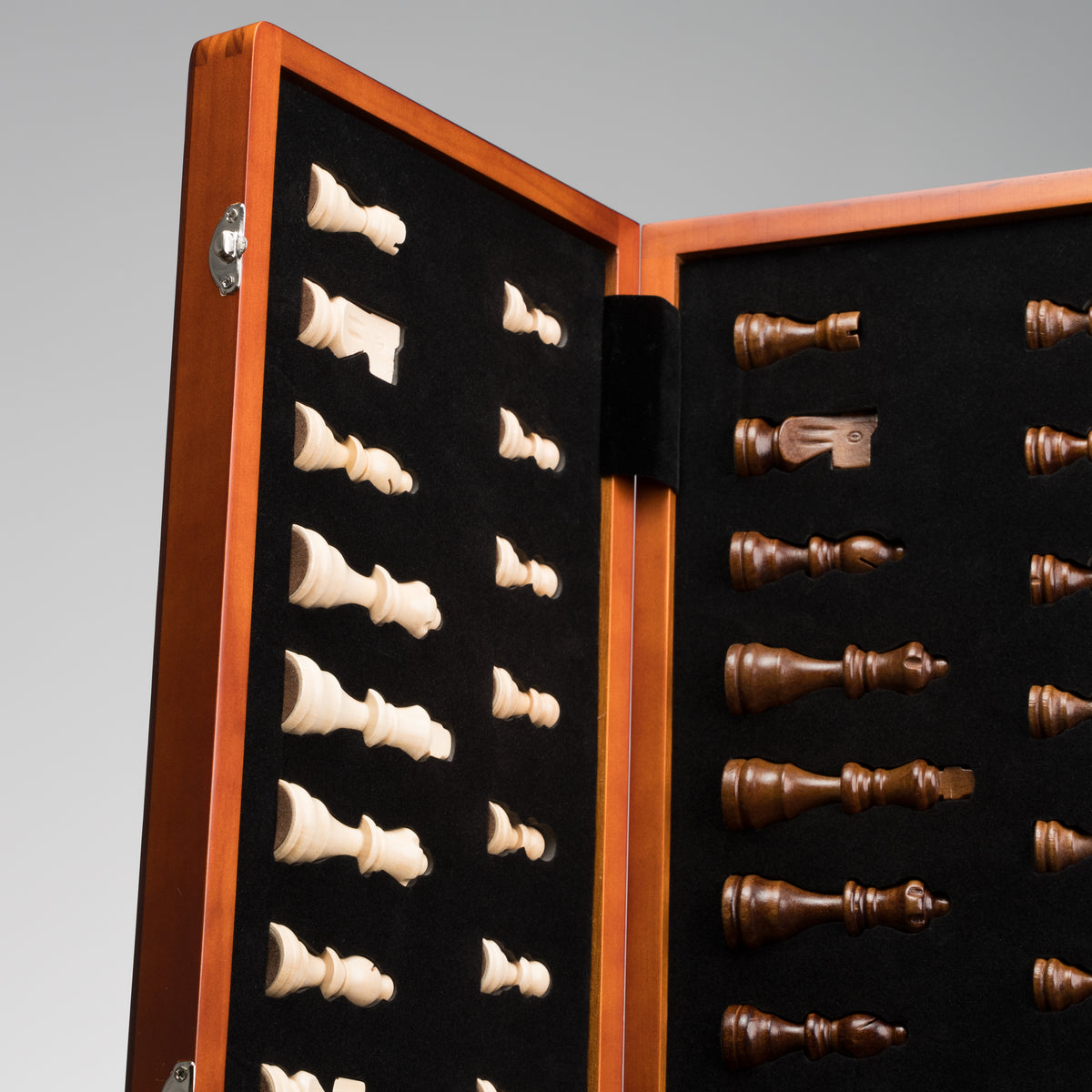 Tablero De Ajedrez Madera Plegable Y Magnético Premium
