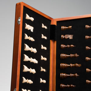 Tablero De Ajedrez Madera Plegable Y Magnético Premium