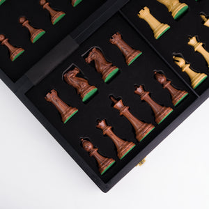 Ajedrez Grande de Madera Elegante - Plegable Sin Coordenadas