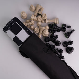 Tablero de ajedrez de goma con set de piezas ABS 3mm