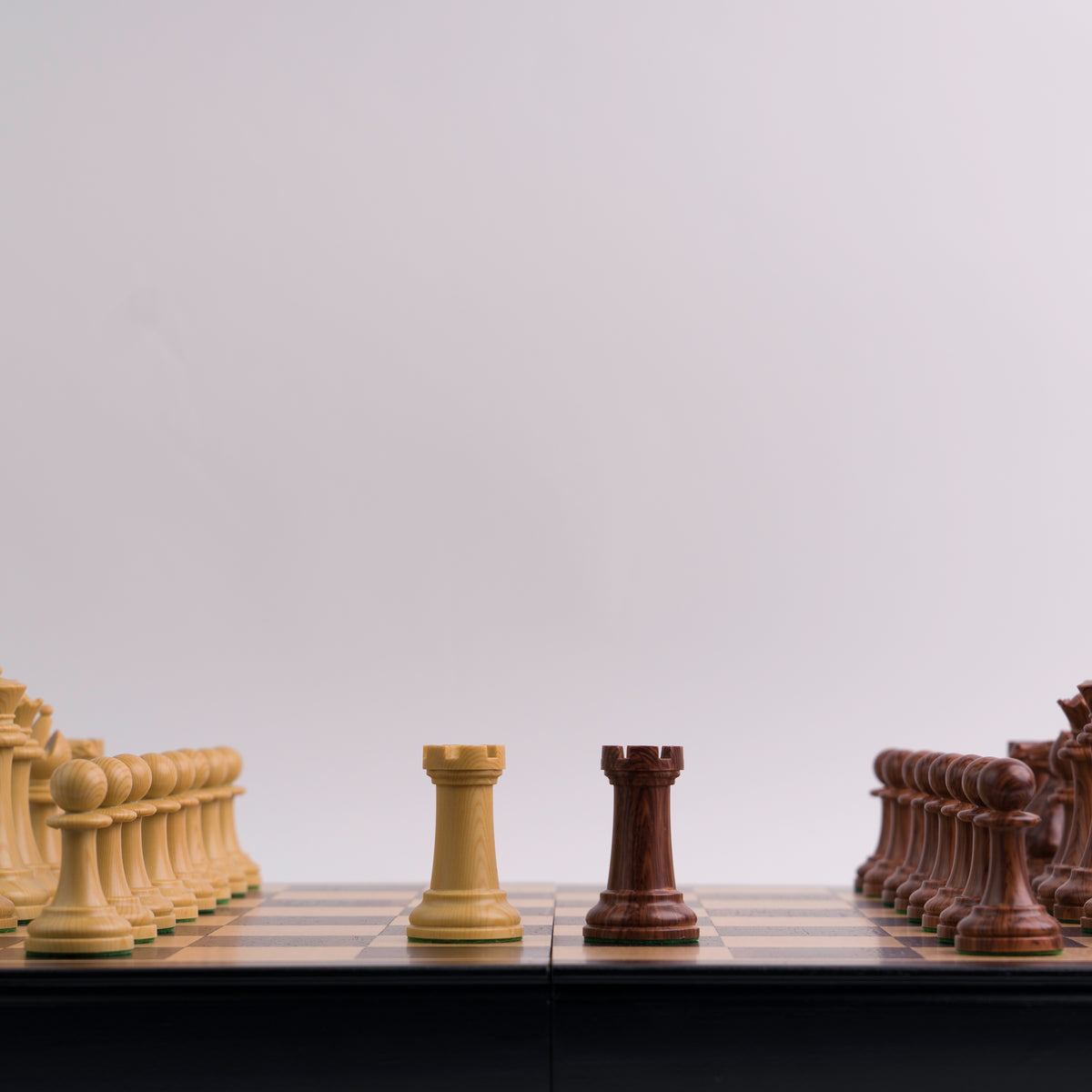 Ajedrez Grande de Madera Elegante - Plegable Sin Coordenadas