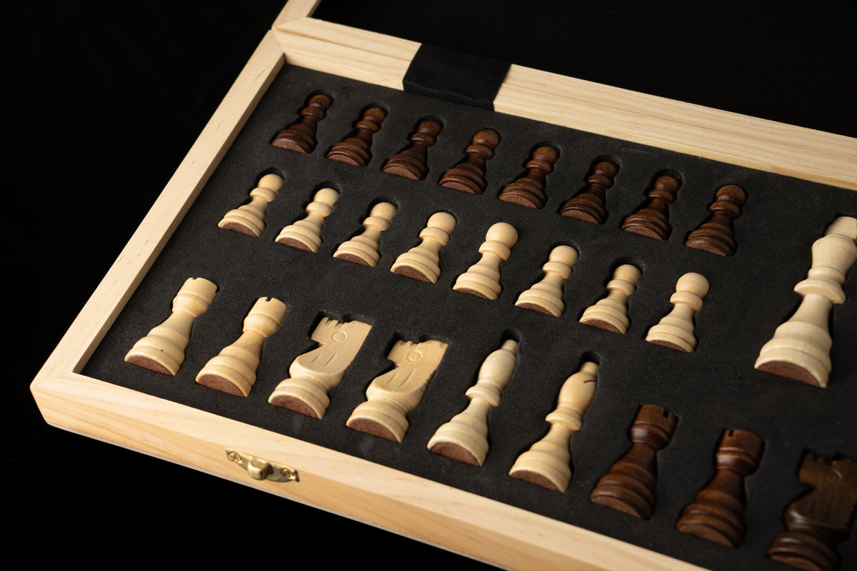 Ajedrez de Madera Magnético (8171971772698)