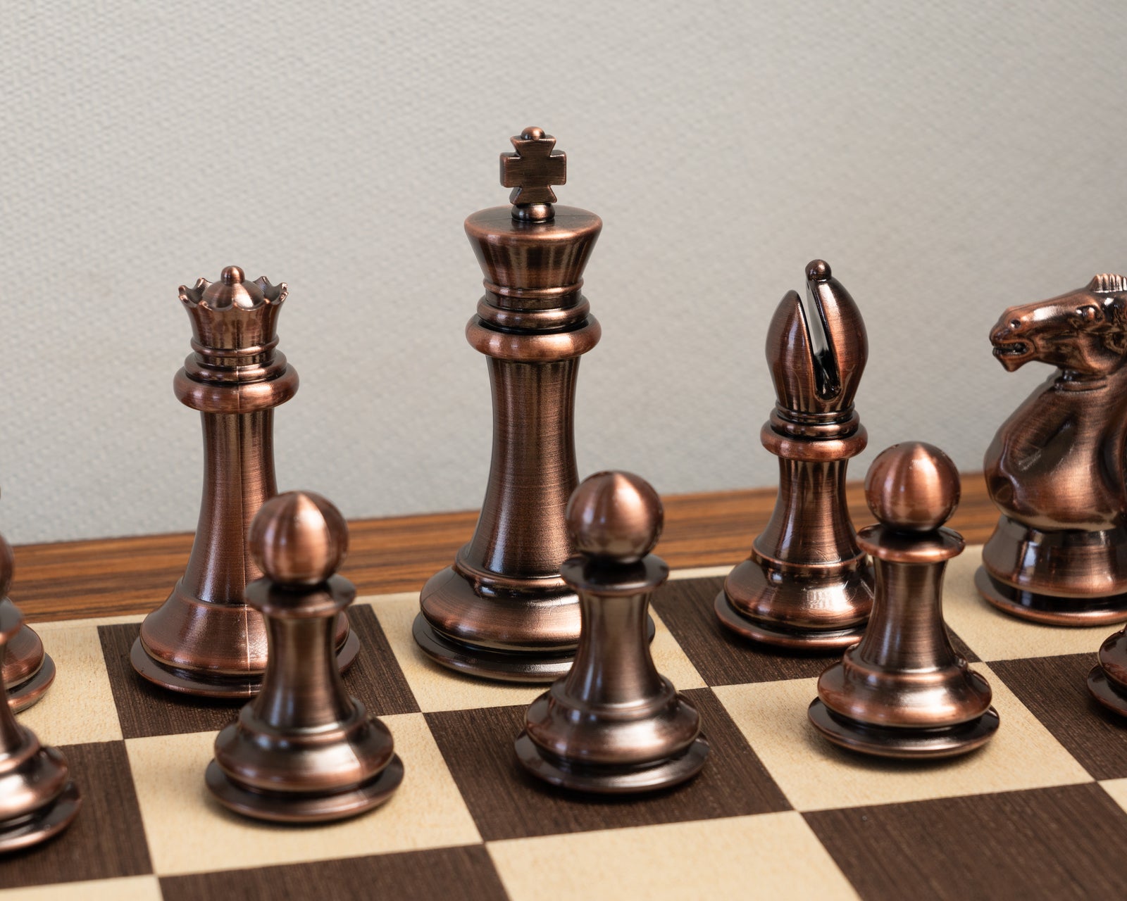 Piezas de Ajedrez de Metalizadas Cian y Bronce (8867928506650)