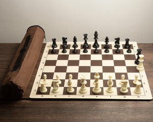 Tablero de ajedrez profesional de vinilo
