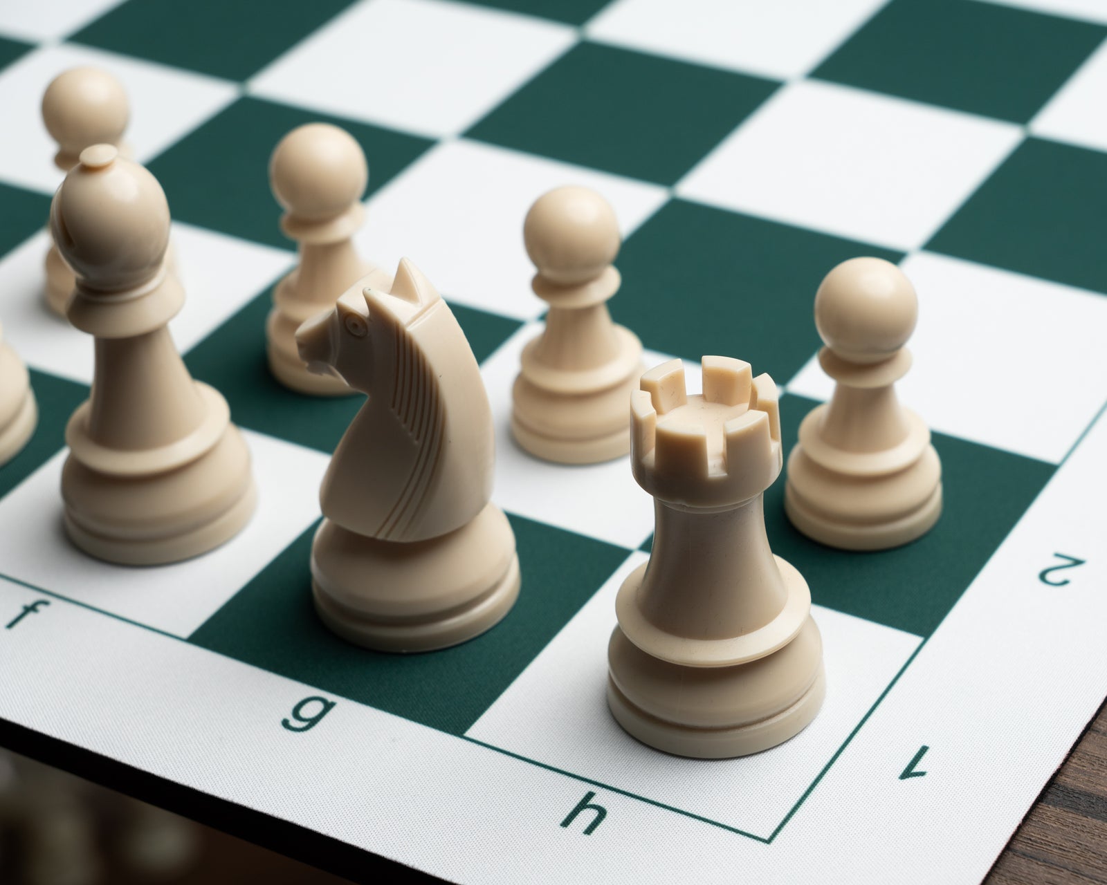 Tablero de ajedrez de goma con set de piezas ABS (8124899033370)