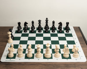 Tablero de ajedrez de goma con set de piezas ABS