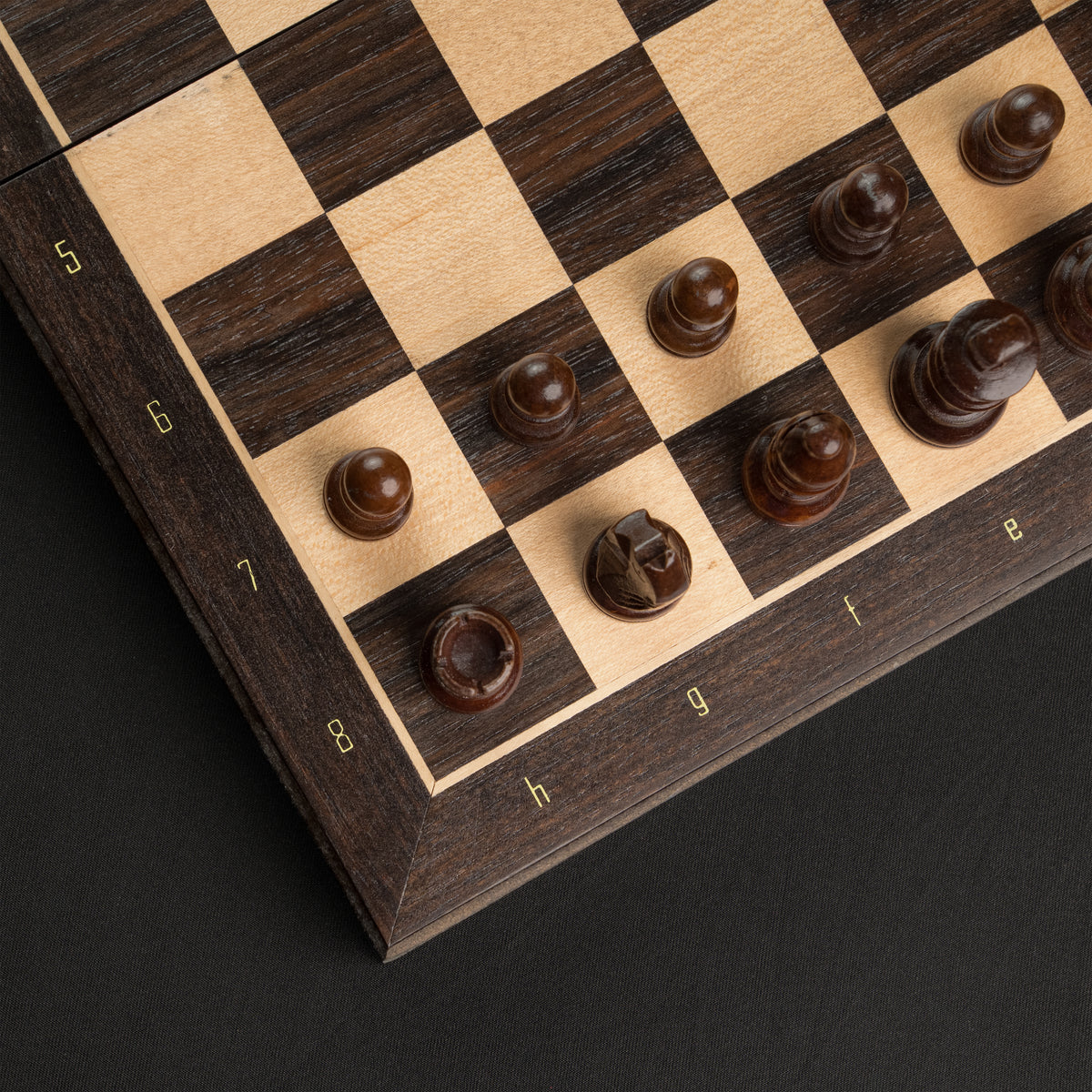Tablero De Ajedrez Madera 33x33cm Magnético