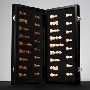 Tablero De Ajedrez Madera Plegable Y Magnético Premium