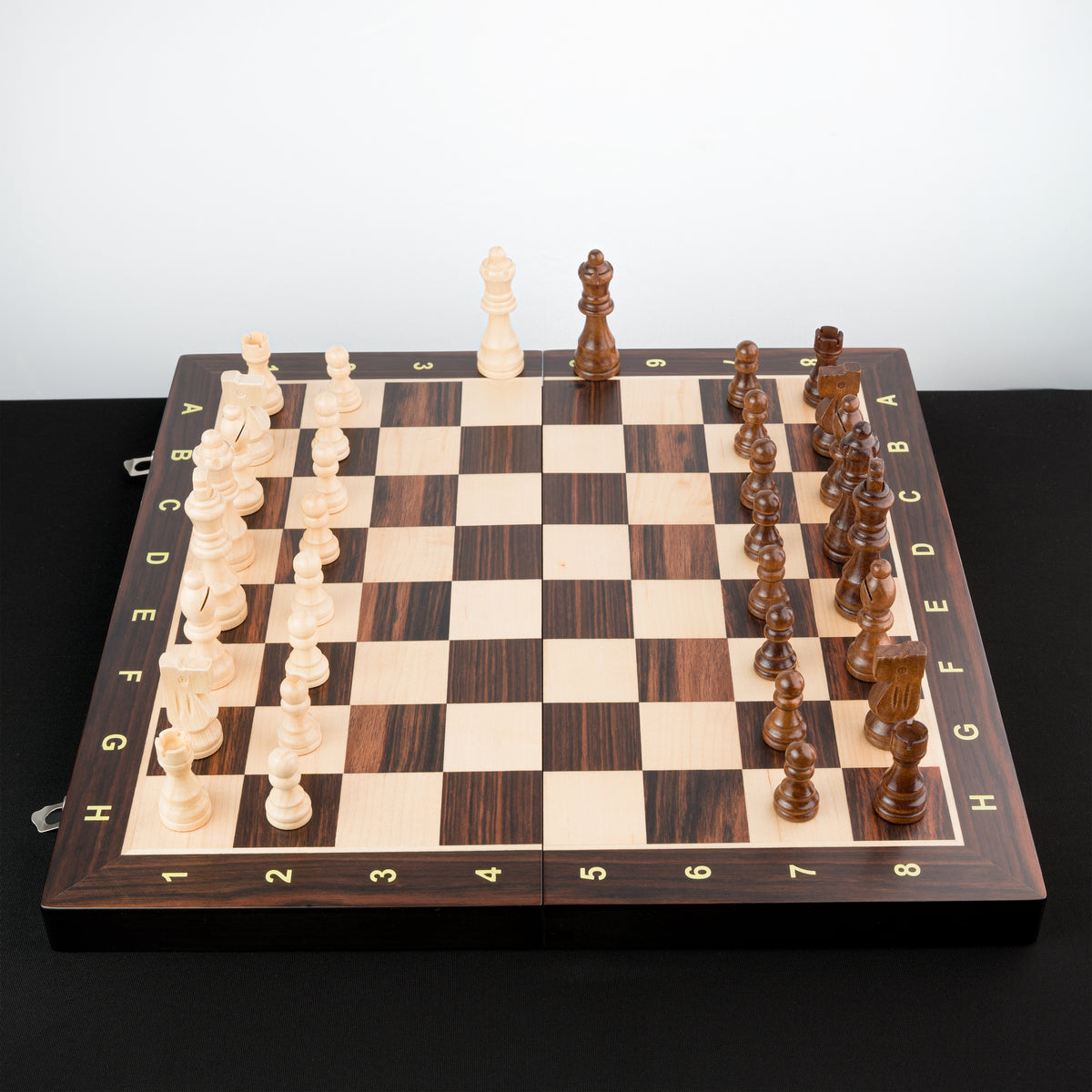 Tablero De Ajedrez Madera Plegable Y Magnético Premium