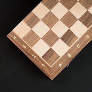 Tablero De Ajedrez Madera Plegable Y Magnético Premium