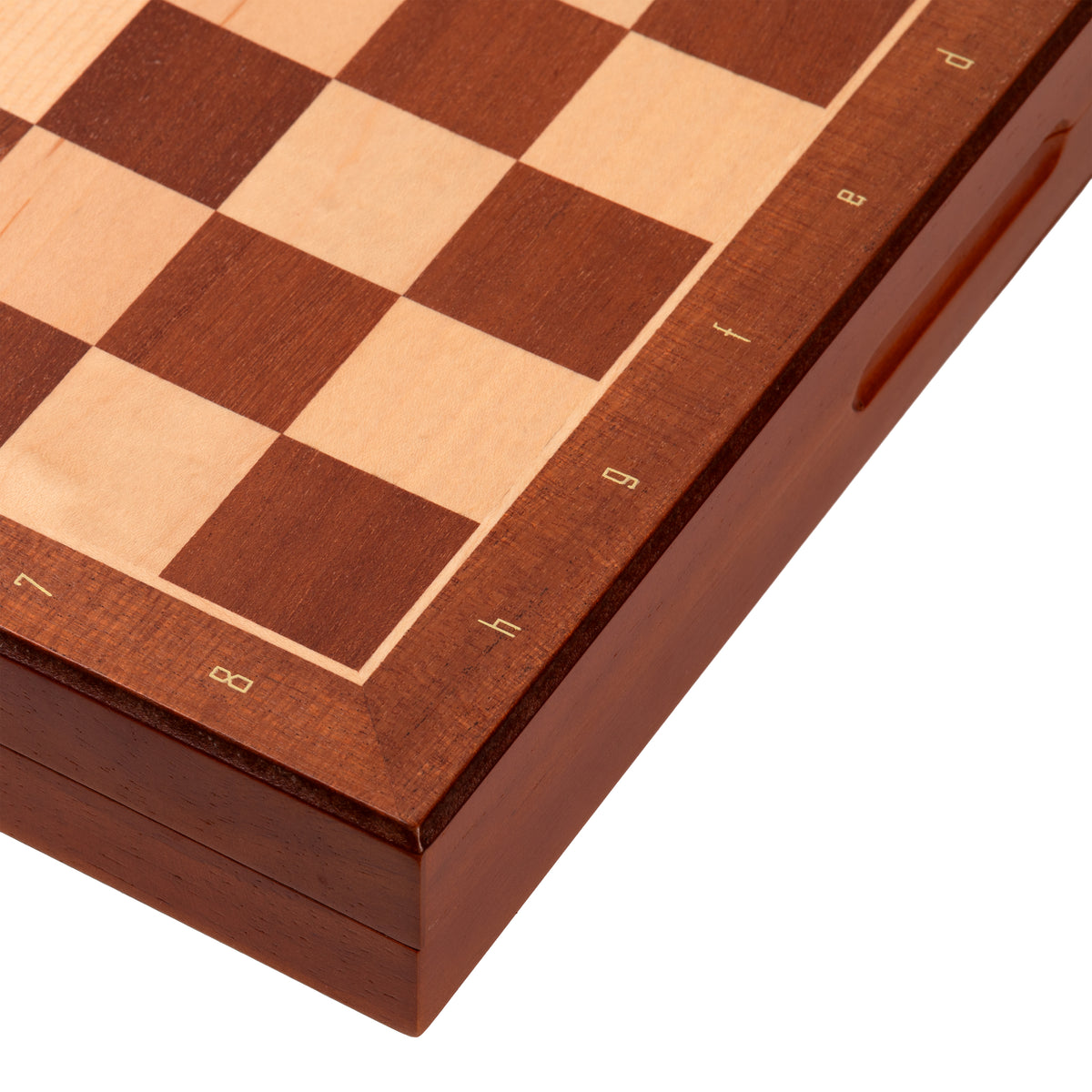 Tablero De Ajedrez Madera 33x33cm Magnético