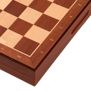 Tablero De Ajedrez Madera 33x33cm Magnético
