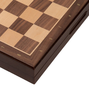 Tablero De Ajedrez Madera 33x33cm Magnético