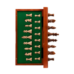 Tablero De Ajedrez Madera 33x33cm Magnético