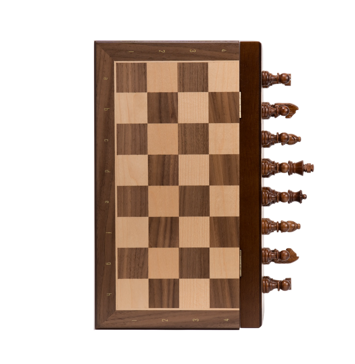 Tablero De Ajedrez Madera 33x33cm Magnético
