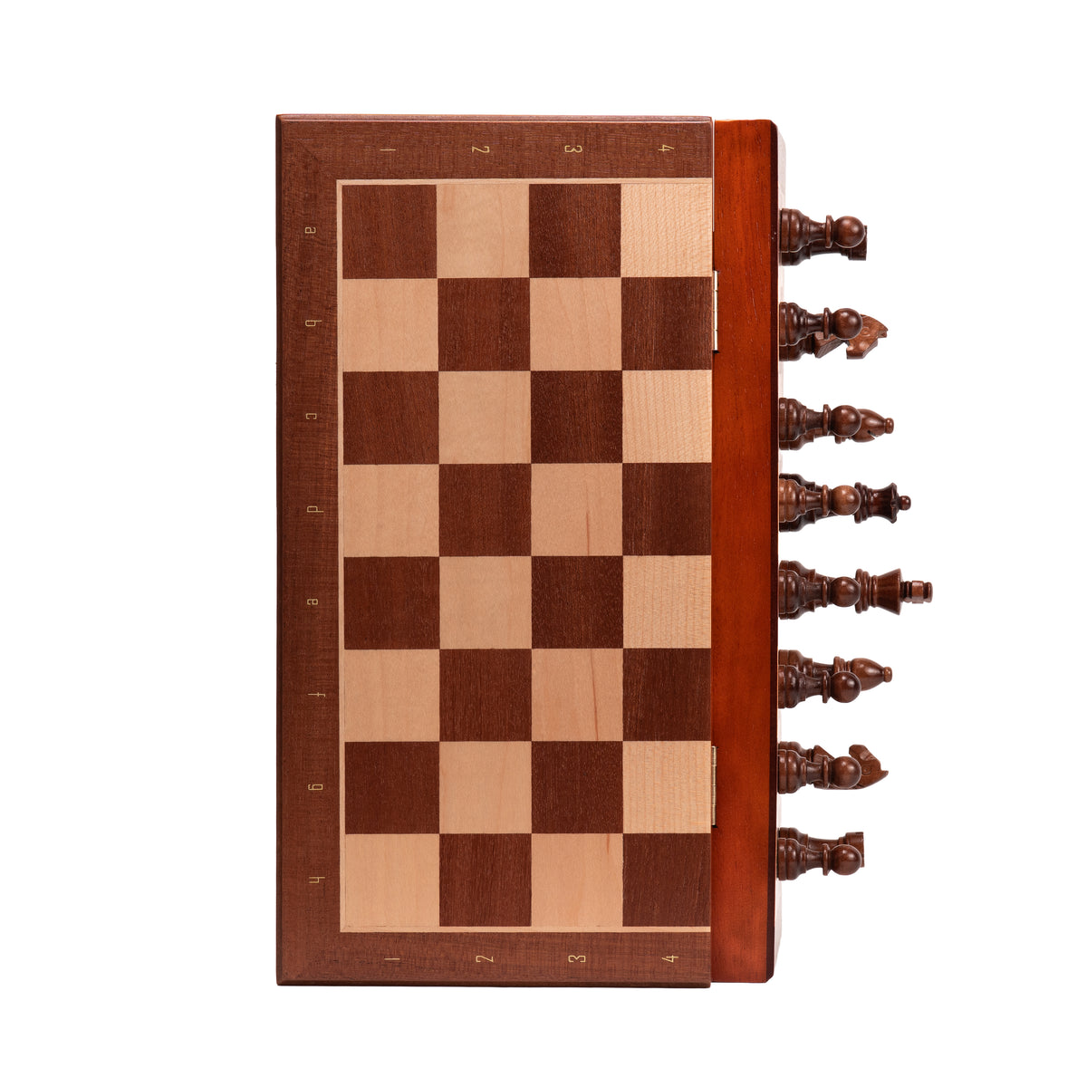Tablero De Ajedrez Madera 33x33cm Magnético