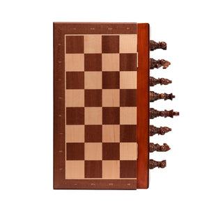 Tablero De Ajedrez Madera 33x33cm Magnético