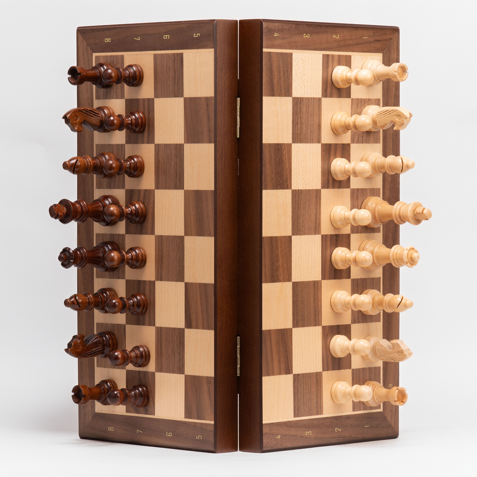 Tablero De Ajedrez Madera 33x33cm Magnético