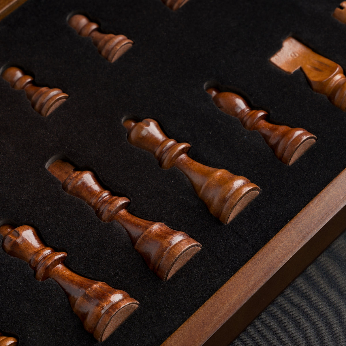 Tablero De Ajedrez Madera Plegable Y Magnético Premium