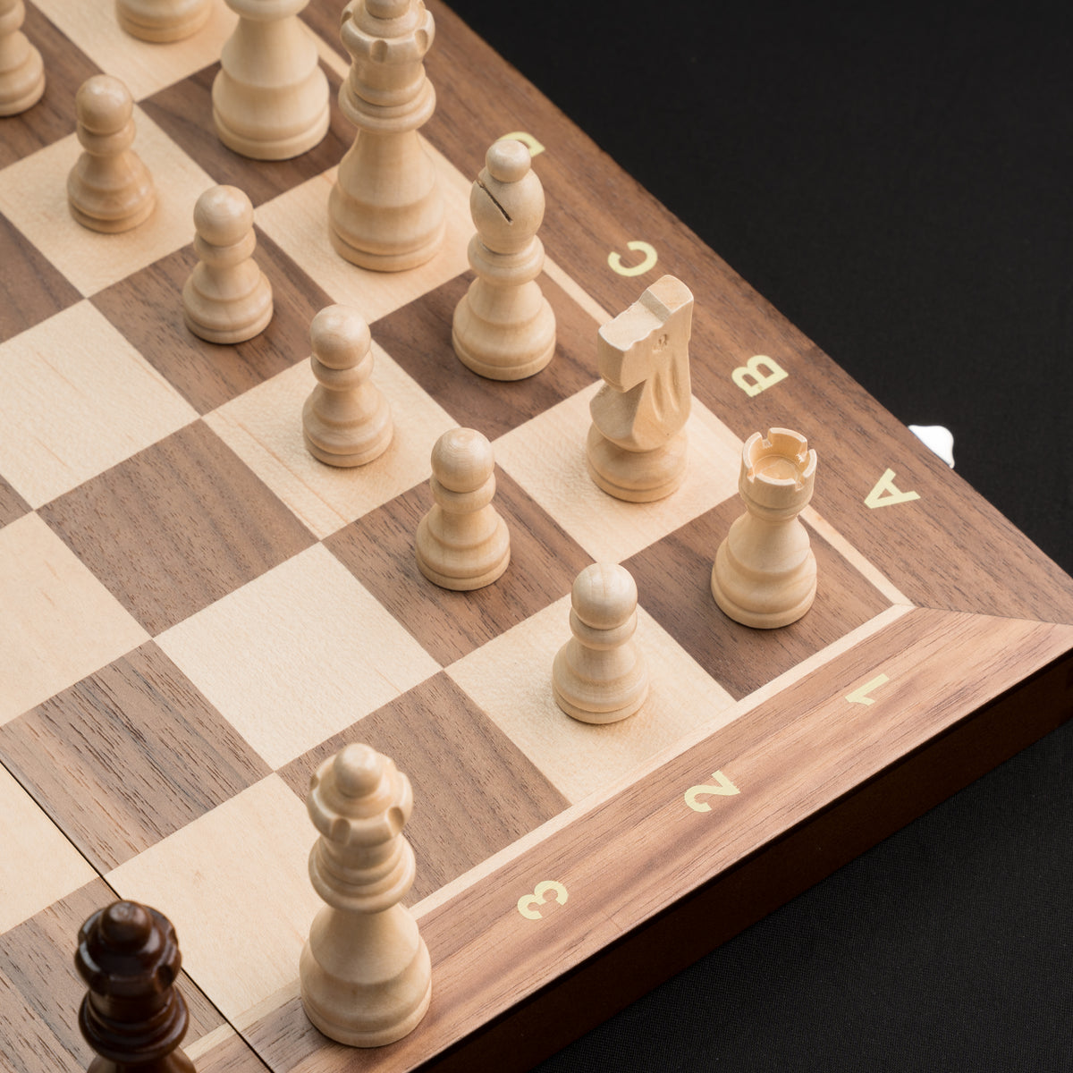 Tablero De Ajedrez Madera Plegable Y Magnético Premium