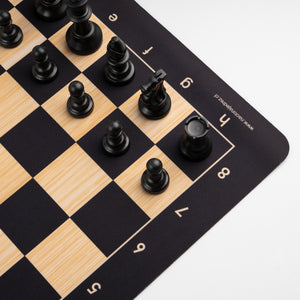 Tablero de ajedrez de goma con set de piezas Staunton doble peso