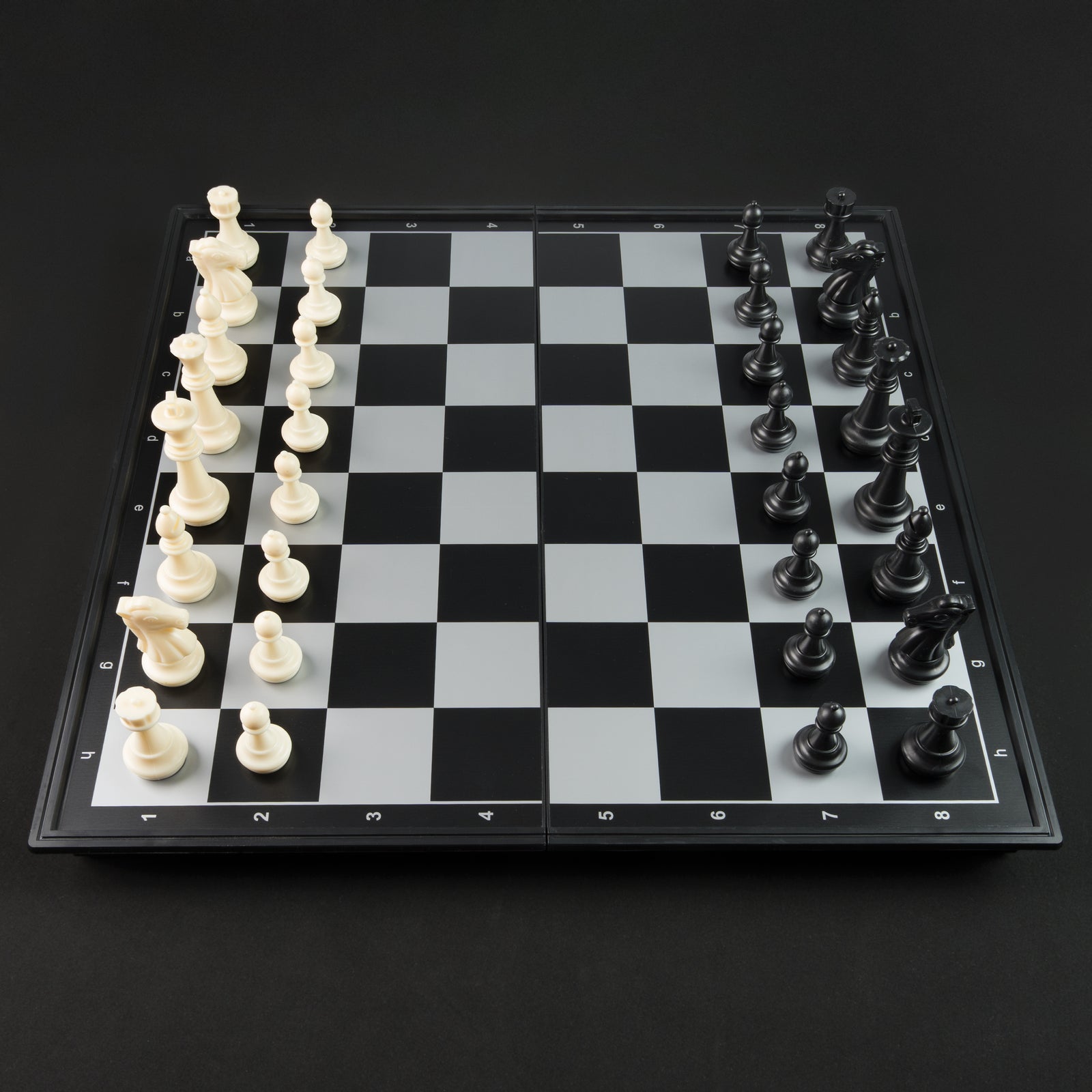 Tablero De Ajedrez Magnético 47x47cm Blanco y Negro