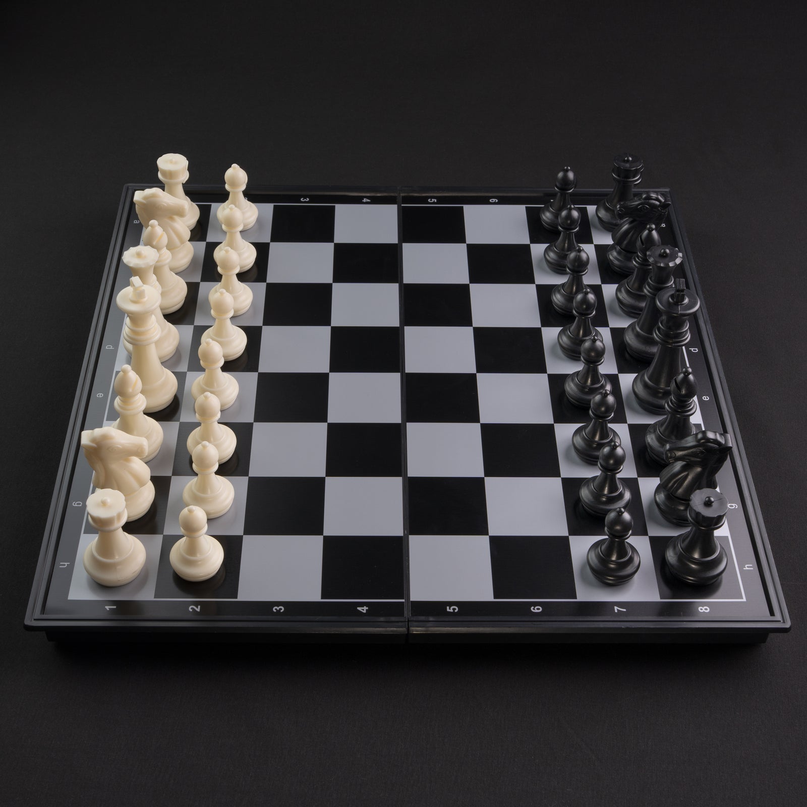 Tablero De Ajedrez Magnético 36x36cm Blanco y Negro
