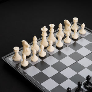 Tablero De Ajedrez Magnético 36x36cm Blanco y Negro