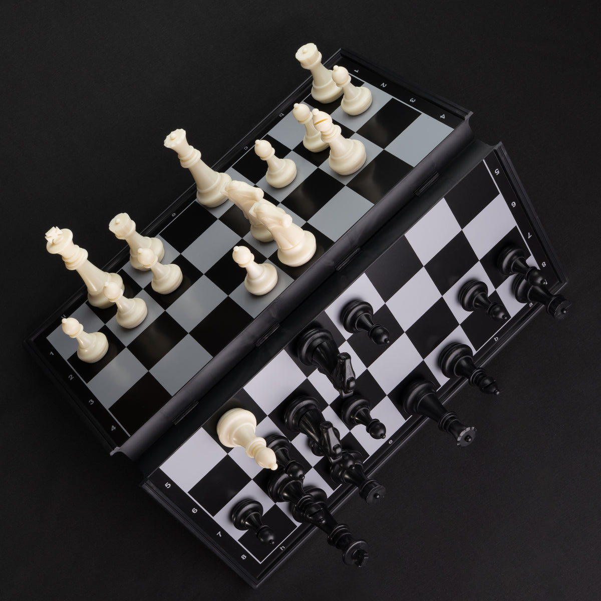 Tablero De Ajedrez Magnético 36x36cm Blanco y Negro