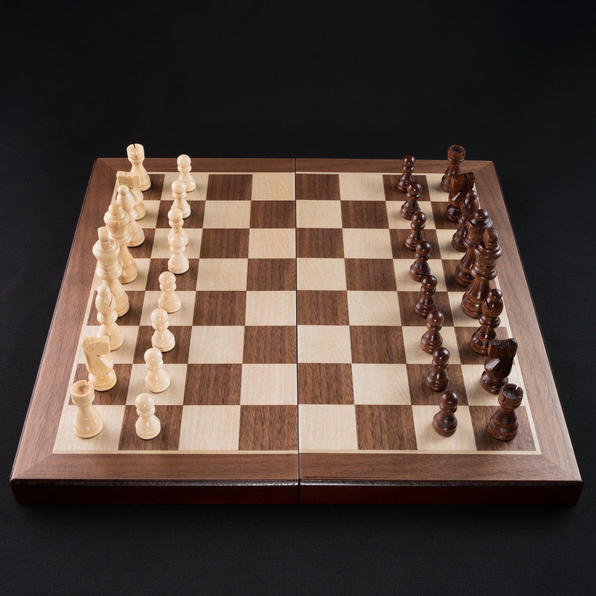 Ajedrez de Madera Magnético con set de damas Nación Ajedrez